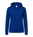 Bluza Damska Slim z Kapturem Poliestrowa SWUL KNG - Royal Blue