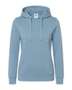 Bluza Damska Slim z Kapturem Poliestrowa SWUL KNG - Sky Blue