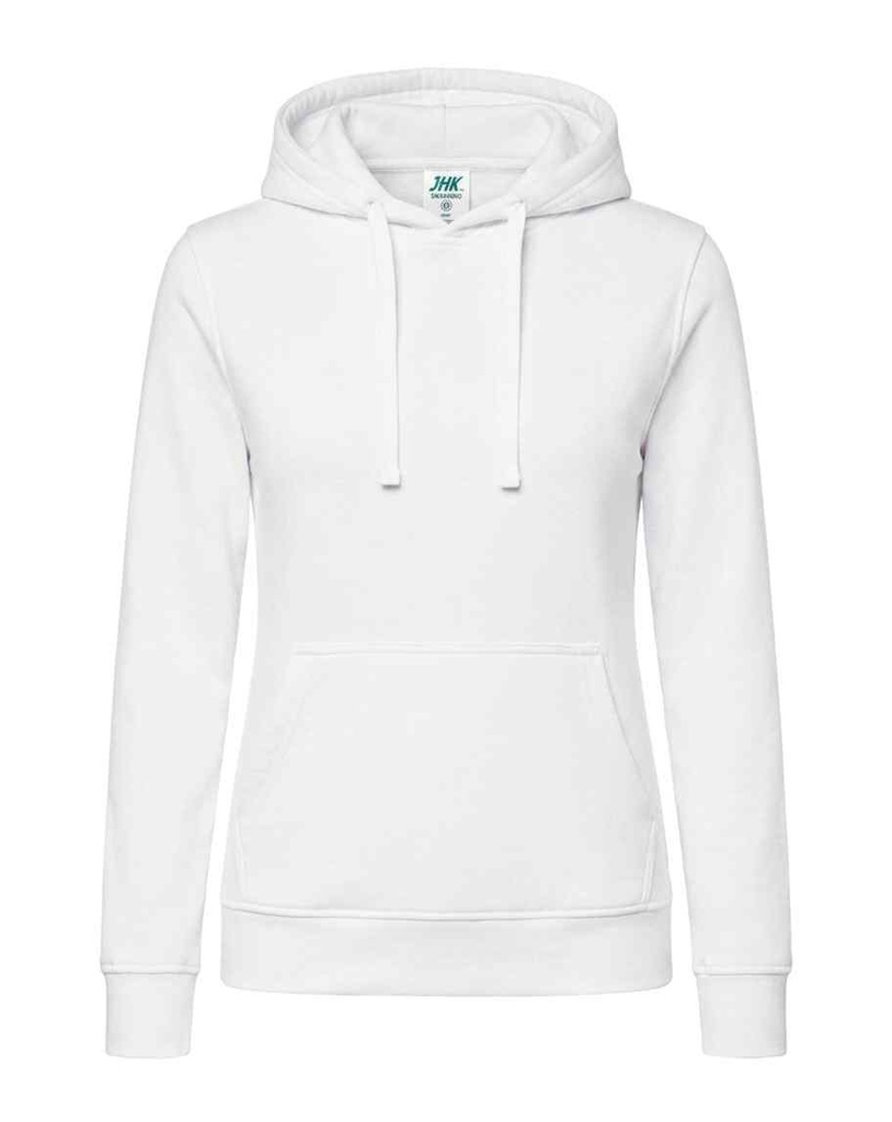 Bluza Damska Slim z Kapturem Poliestrowa SWUL KNG - White