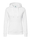 Bluza Damska Slim z Kapturem Poliestrowa SWUL KNG - White