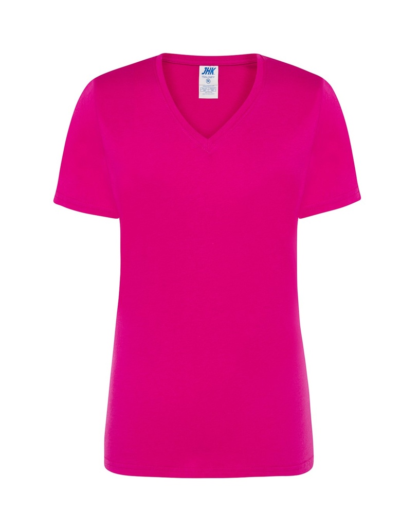 T-shirt Damski Bawełniany TSRL CMFP - Fucsia