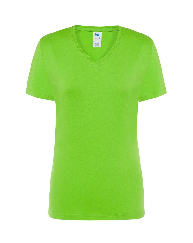 T-shirt Damski Bawełniany TSRL CMFP - Lime