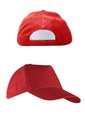 Klasyczna Czapka 5-Panelowa CZA 5P CZ 5P BG - Red