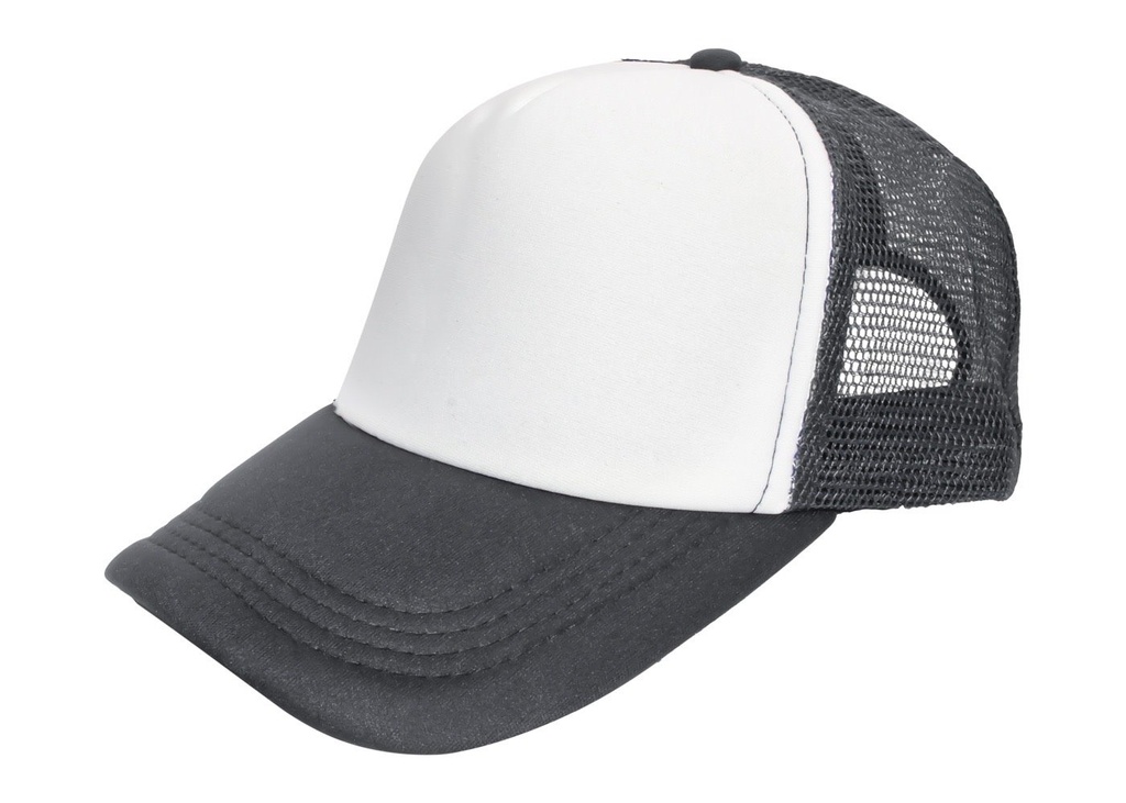 Czapka z Daszkiem CZ 5 P TRUCKER - Dark Gray/White