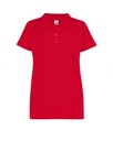 Koszulka Polo Damska Slim Bawelniana Pique JHK511 - Red