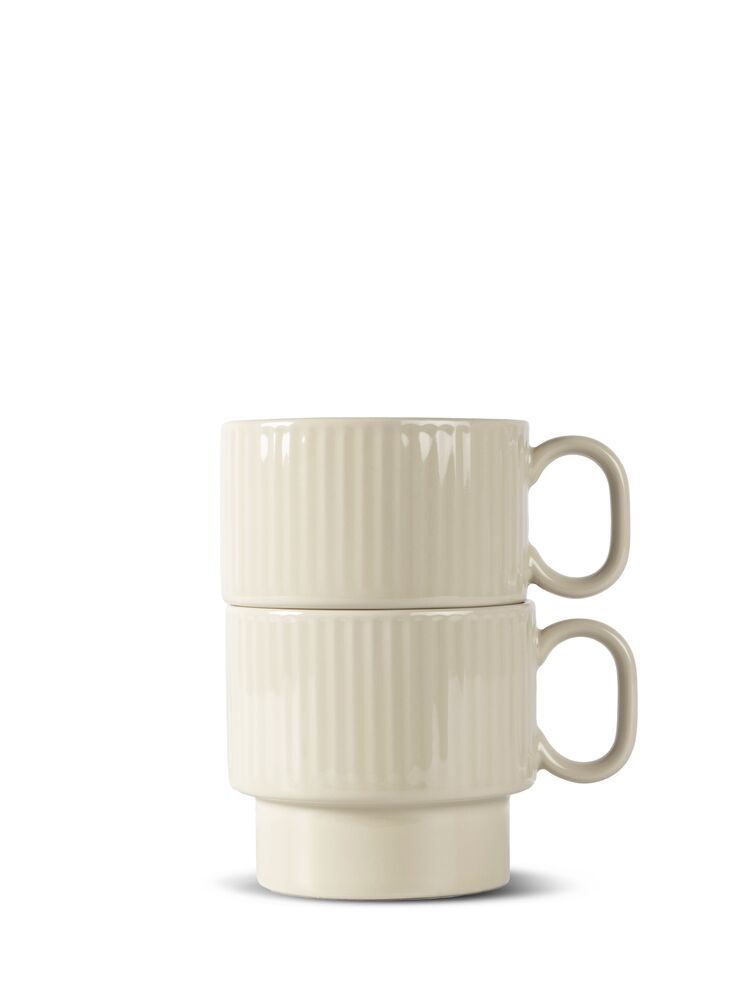 Kubek do herbaty COFFEE & MORE 2-szt 5018573 - Beżowy