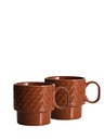 Kubek do herbaty COFFEE & MORE 2-szt – Terracotta