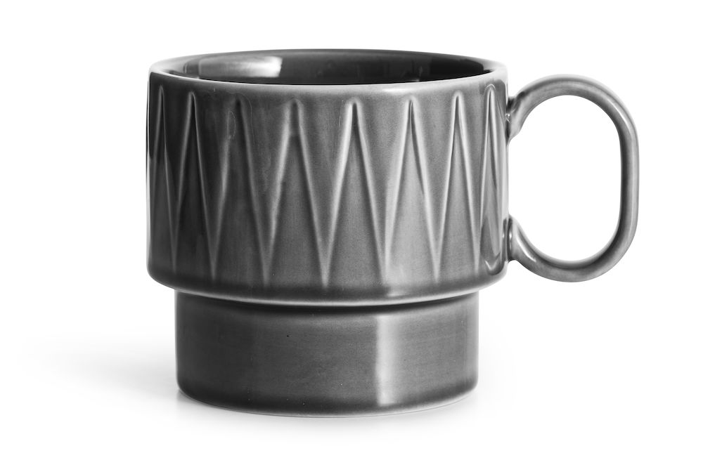 Kubek do herbaty COFFEE & MORE 5018086 - Szary