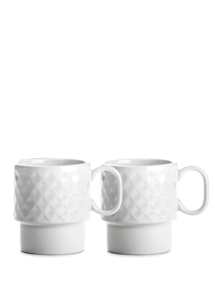 Kubek do kawy COFFEE & MORE 2-szt – Biały
