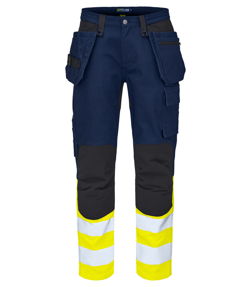6560 SPODNIE EN ISO 20471 KLASA 1 – YELLOW/ NAVY
