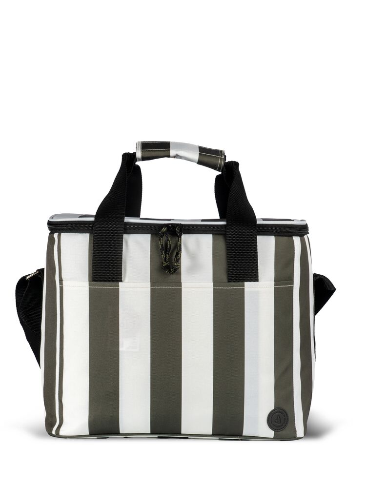 Torba termiczna City Stripe Rpet Duża 5018596 - Biały/Zielony
