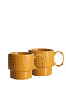 Kubek do herbaty COFFEE & MORE 2-szt 5018525 - Żółty