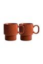 Kubek do kawy COFFEE & MORE 2-szt 5018373 - Terracotta
