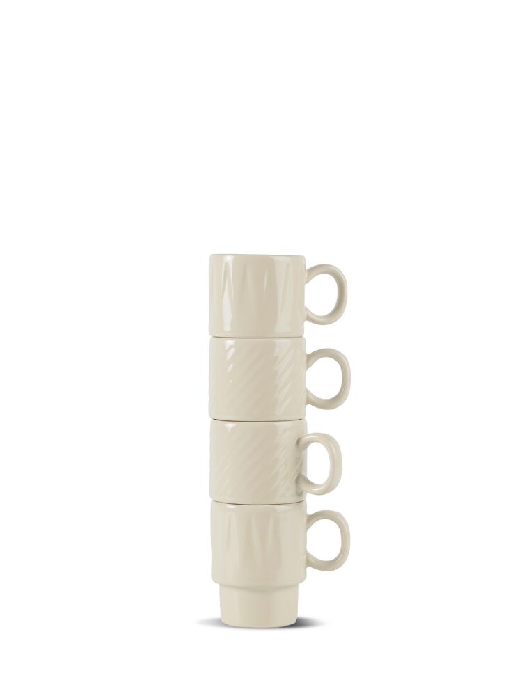 Filiżanka do espresso COFFEE & MORE 4-szt – Beżowy
