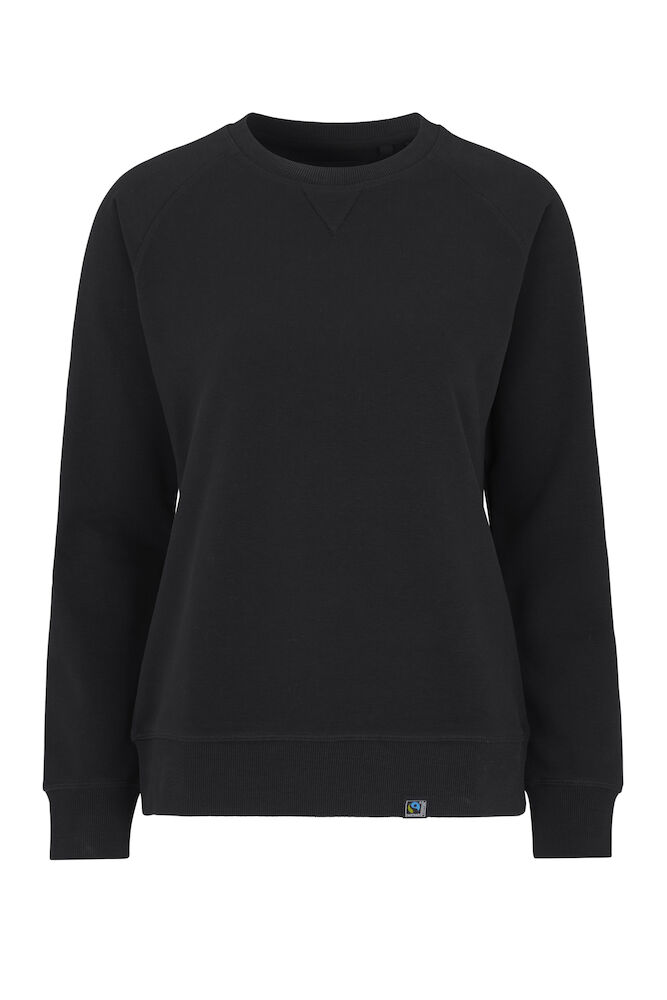F. TERRY CREW NECK WOMAN – BLACK