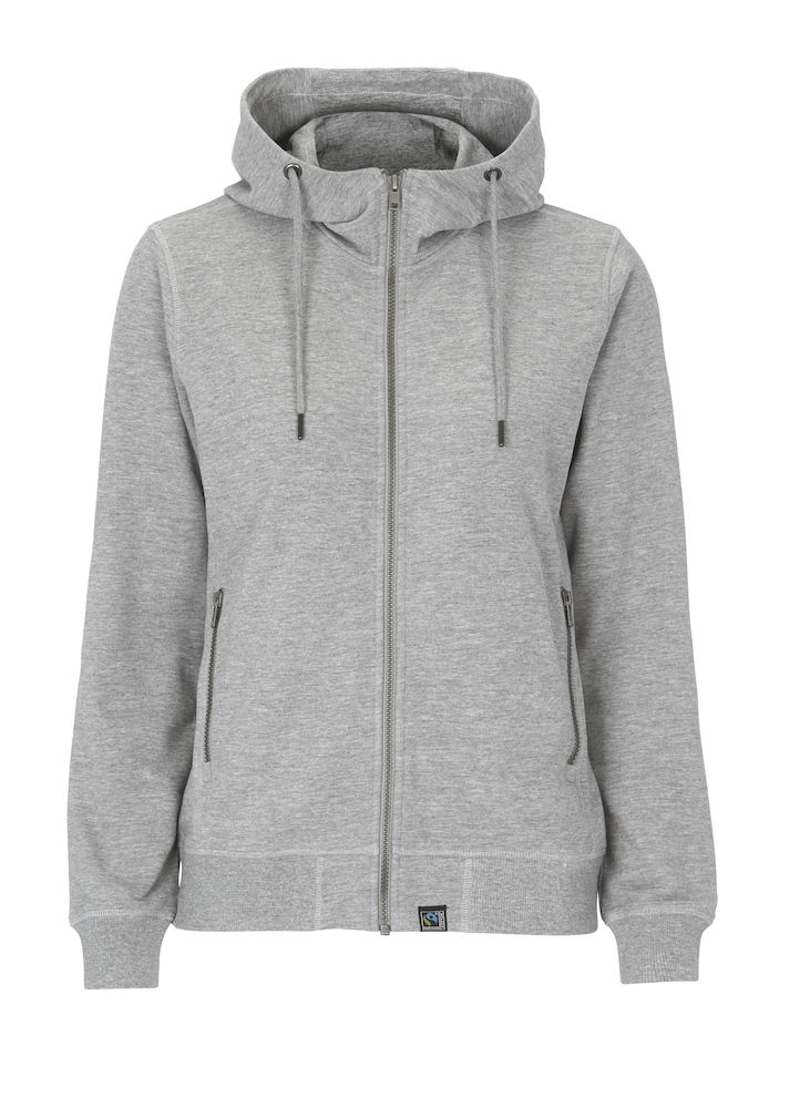 F. TERRY FZ HOOD WOMAN – GREY MELANGE