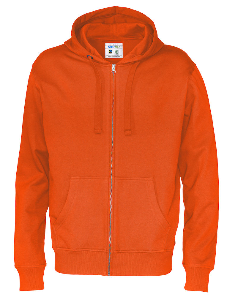 FULL ZIP HOOD – ORANGE