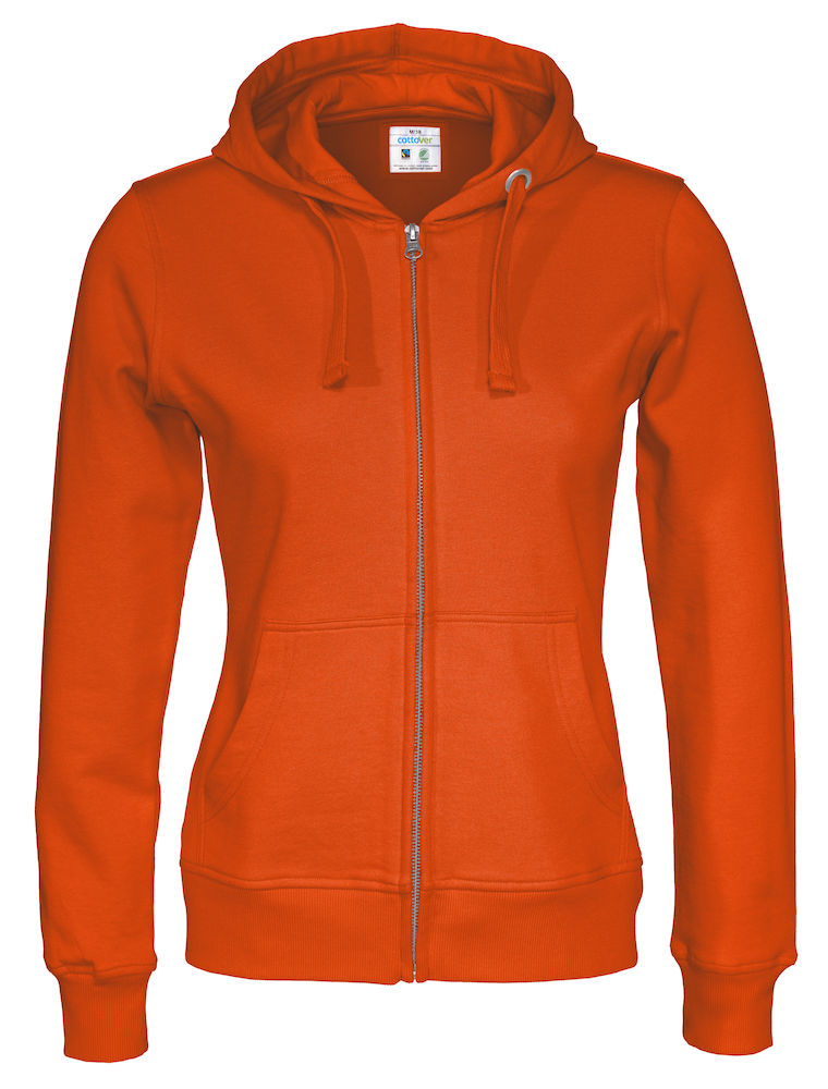 FULL ZIP HOOD WOMAN – ORANGE