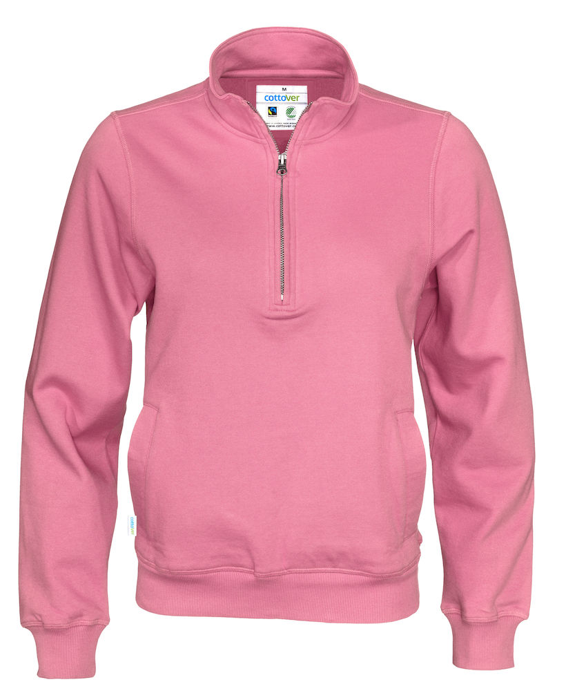 HALF ZIP UNISEX – PINK