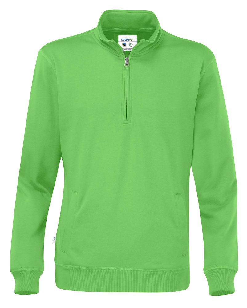 HALF ZIP UNISEX – GREEN