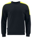 2125 BLUZA Z ODBLASKAMI NA RAMIONACH – BLACK/ YELLOW