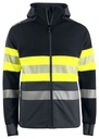 6122 BLUZA FUNKCJONALNA EN ISO 20471 KL. 1 – YELLOW/ BLACK
