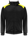 2133 BLUZA Z KAPTUREM – BLACK/ YELLOW