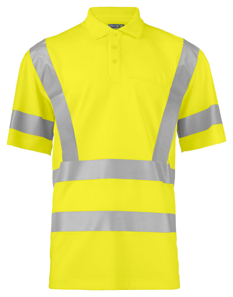 6040 POLO - EN ISO 20471 KLASA 3/2 – YELLOW/ NAVY