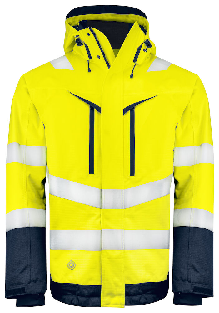6453 FUNKCJONALNA KURTKA EN ISO 20471 CLASS 3 – YELLOW/ NAVY