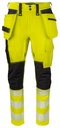 6527 SPODNIE DO PASA HV Z TECHNOLOGIĄ 37 – YELLOW/ BLACK