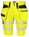 6575 Spodenki stretchowe EN ISO 20471 KLASA 2/1 – YELLOW/ NAVY