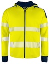 6110 BLUZA Z KAPTUREM HV - EN ISO 20471 KLASA 3/2 – YELLOW/ NAVY