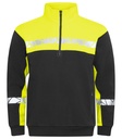 7102 Bluza 1/2 zip – BLACK/ YELLOW