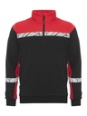 7102 Bluza 1/2 zip – BLACK/ RED