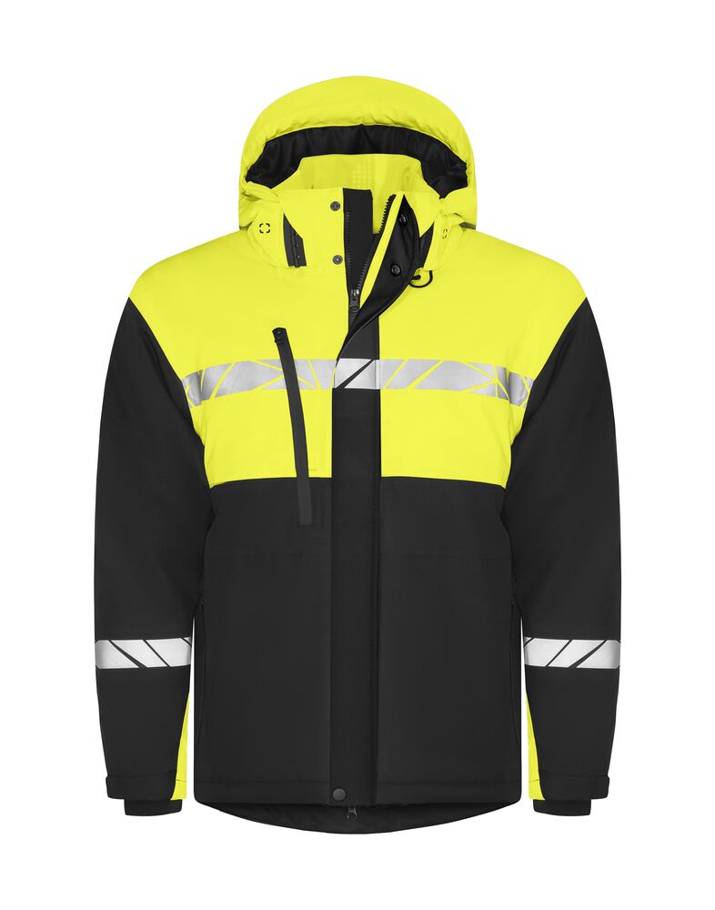7413 Ocieplana kurtka typu softshell – BLACK/ YELLOW