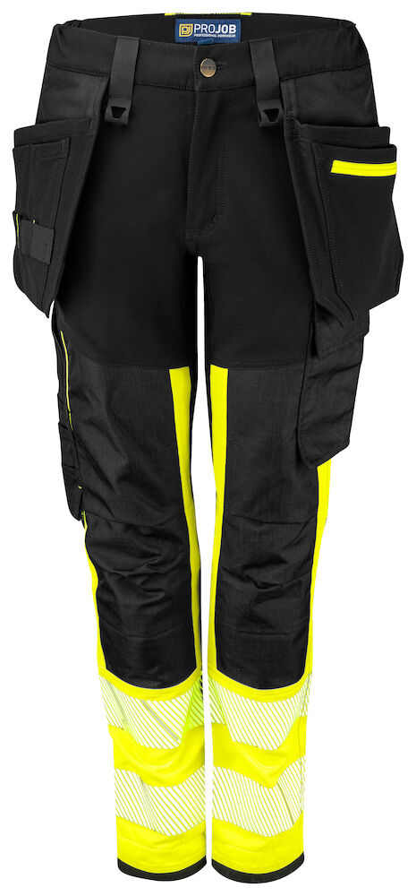 6543 SPODNIE SERWISOWE WOMAN ISO 20471 KLASA 1 – YELLOW/ BLACK