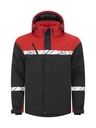 7413 Ocieplana kurtka typu softshell – BLACK/ RED