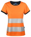 6012 T-SHIRT DAMSKI EN ISO 20471 KLASA 2/1 – ORANGE