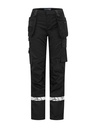 Spodnie robocze 7513 Spodnie robocze damskie z otwartymi kieszeniami 647513 - Black/ Black