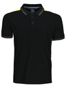 2018 POLO Z ODBLASKAMI NA RAMIONACH – BLACK