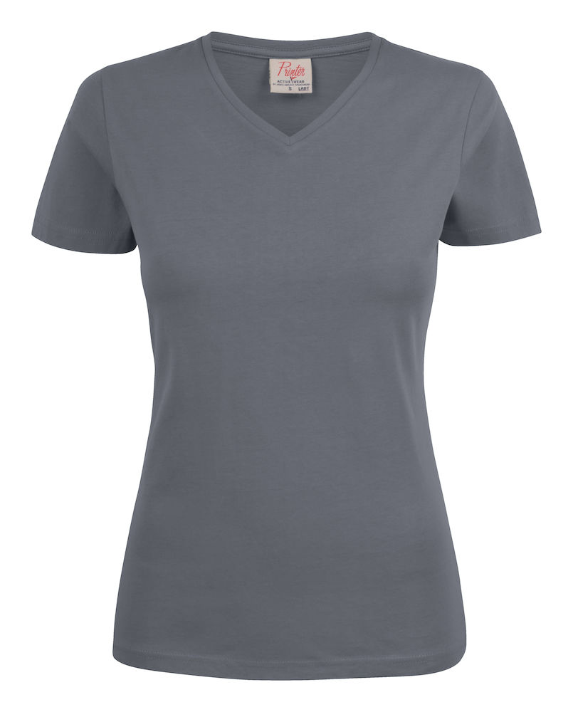 T-shirt Heavy V-Neck Lady 2264025 - Steel Grey