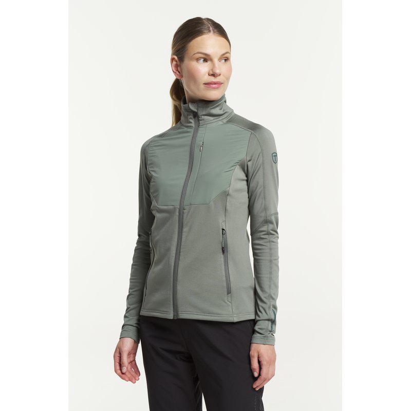 TXLITE WINDBLOCK FULL ZIP WOMAN – GREY GREEN
