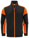 PRIME SWEATVEST – BLACK/ ORANGE