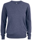 OAKVILLE CREWNECK WOMAN – NAVY MELANGE