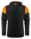 PRIME HOODIE – BLACK/ ORANGE