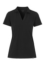 STRETCH PIQUE POLO WOMAN – BLACK