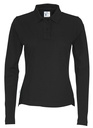 PIQUE LONG SLEEVE WOMAN – BLACK