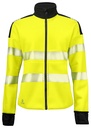 6111 BLUZA DAMSKA ROZPINANA Z ODBLASKAMI NA RAMIONACH - EN ISO 20471 KLASA 3/2 – YELLOW/ BLACK