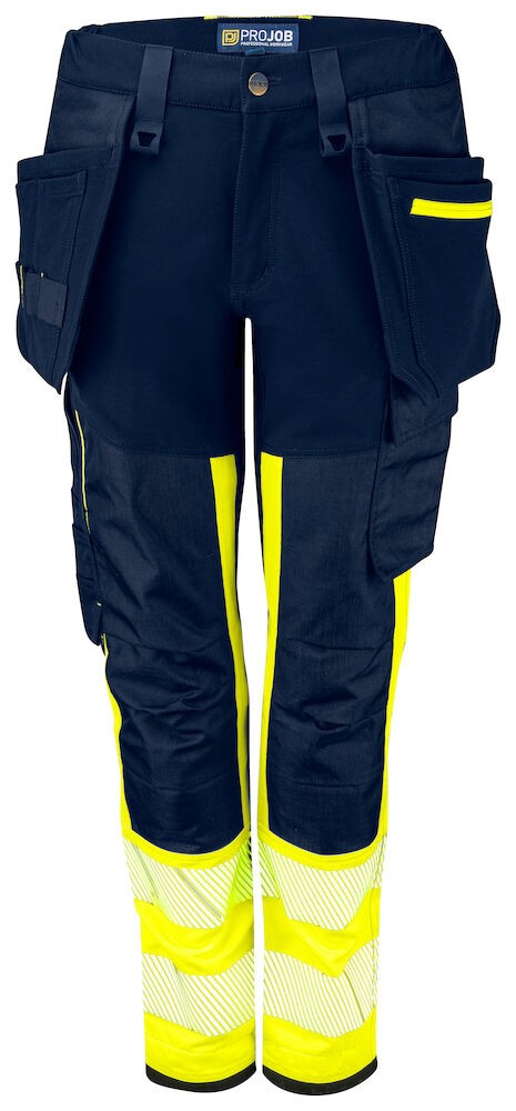 6543 SPODNIE SERWISOWE WOMAN ISO 20471 KLASA 1 – YELLOW/ NAVY