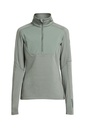 TXLITE WINDBLOCK HALF ZIP WOMAN – GREY GREEN